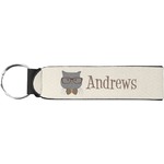 Hipster Cats Neoprene Keychain Fob (Personalized)