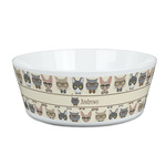 Hipster Cats Kid's Bowl (Personalized)