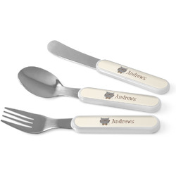 Hipster Cats Kid's Flatware (Personalized)