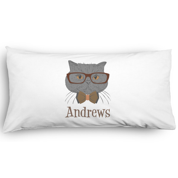 Custom Hipster Cats Pillow Case - King - Graphic (Personalized)