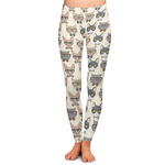 Hipster Cats Ladies Leggings - Extra Large