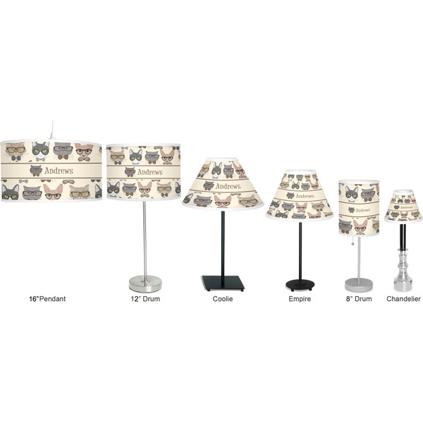 Hipster Cats Lamp Full View Size Comparison