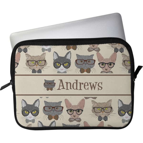 Custom Hipster Cats Laptop Sleeve / Case - 13" (Personalized)