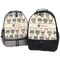 Hipster Cats Large Backpacks - Both