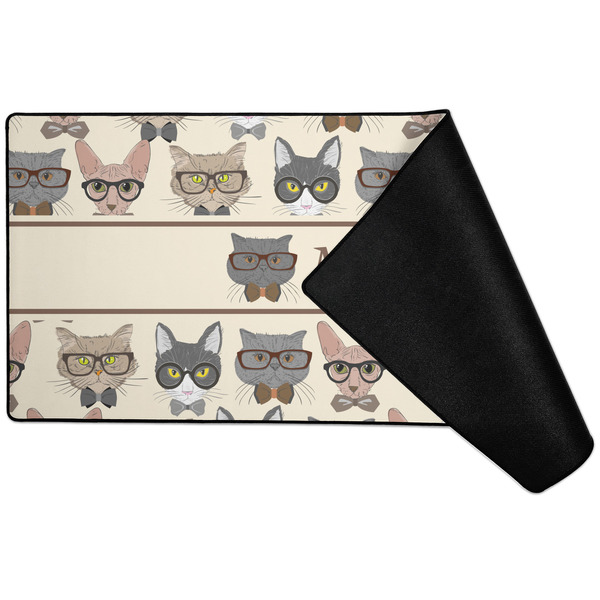 Hipster Cats Large Gaming Mats - FRONT W/ FOLD