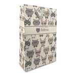 Hipster Cats Large Gift Bag (Personalized)