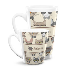 Hipster Cats Latte Mug (Personalized)