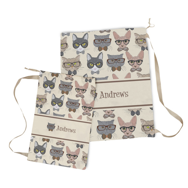 Hipster Cats Laundry Bag - Both Bags