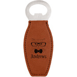 Hipster Cats Leatherette Bottle Opener (Personalized)