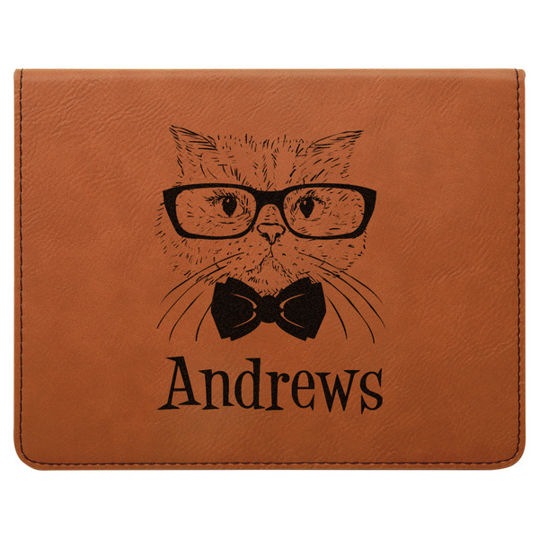 Hipster Cats Leatherette 4-Piece Wine Tool Set Flat