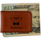 Hipster Cats Leatherette Magnetic Money Clip - Front