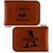 Hipster Cats Leatherette Magnetic Money Clip - Front and Back