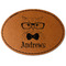 Hipster Cats Leatherette Patches - Oval