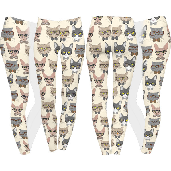 Hipster Cats Leggings Turn Around - Apvl