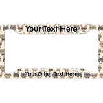 Hipster Cats License Plate Frame - Style A (Personalized)
