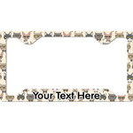 Hipster Cats License Plate Frame - Style C (Personalized)