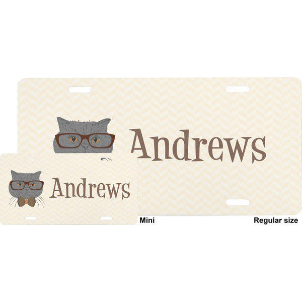 Hipster Cats License Plate (Sizes)
