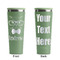 Hipster Cats Light Green RTIC Everyday Tumbler - 28 oz. - Front and Back