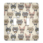 Hipster Cats Light Switch Cover (2 Toggle Plate)