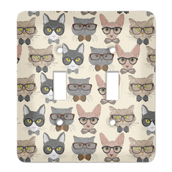 Hipster Cats Light Switch Cover (2 Toggle Plate)
