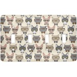 Hipster Cats Light Switch Cover (4 Toggle Plate)