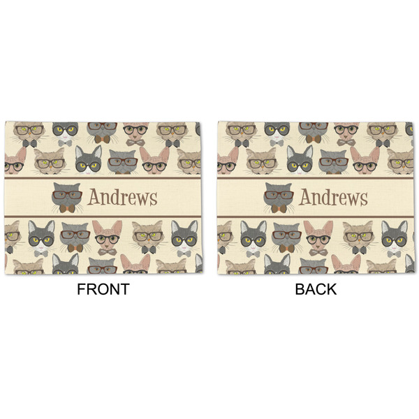 Hipster Cats Linen Placemat - APPROVAL (double sided)