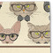 Hipster Cats Linen Placemat - DETAIL