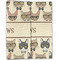 Hipster Cats Linen Placemat - Folded Half (double sided)