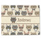 Hipster Cats Linen Placemat - Front