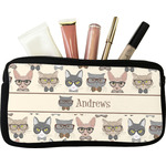 Hipster Cats Makeup / Cosmetic Bag - Small (Personalized)