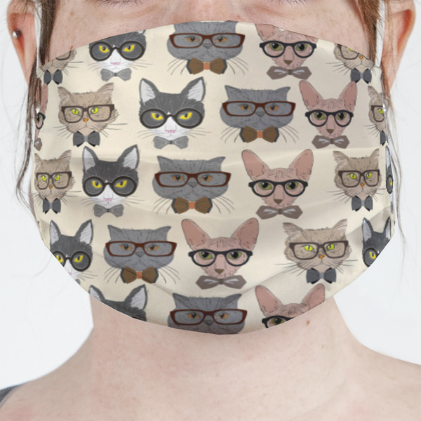 Custom Hipster Cats Face Mask Cover