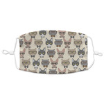 Hipster Cats Adult Cloth Face Mask - XLarge