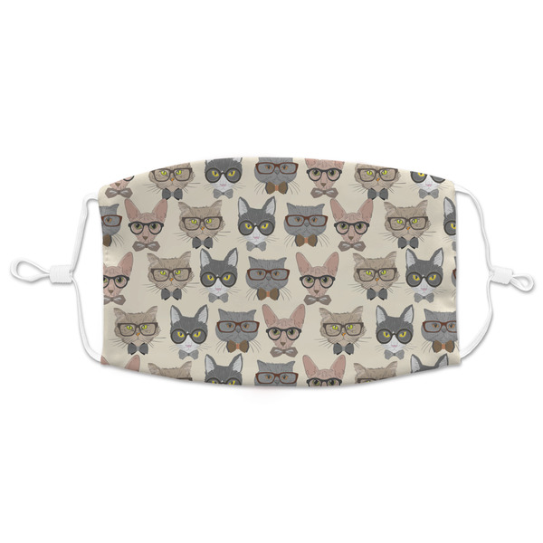 Custom Hipster Cats Adult Cloth Face Mask - XLarge