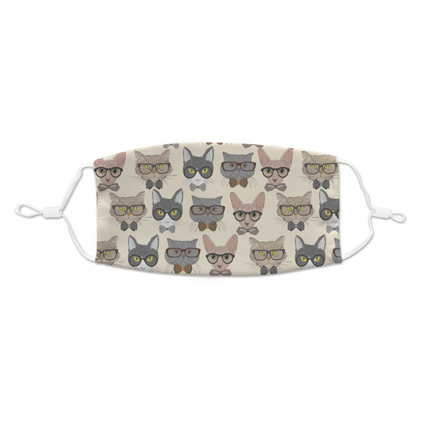 Custom Hipster Cats Kid's Cloth Face Mask - Standard