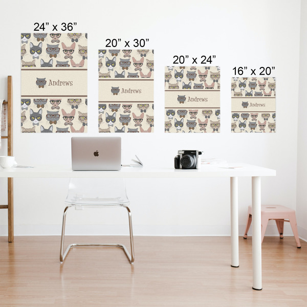 Hipster Cats Matte Poster - Sizes