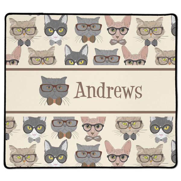 Custom Hipster Cats XL Gaming Mouse Pad - 18" x 16" (Personalized)