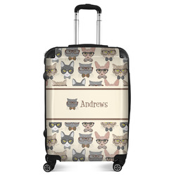 Hipster Cats Suitcase - 24" Medium - Checked (Personalized)