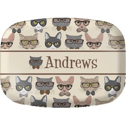 Hipster Cats Melamine Platter (Personalized)