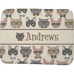 Hipster Cats Memory Foam Bath Mat - 48"x36" (Personalized)