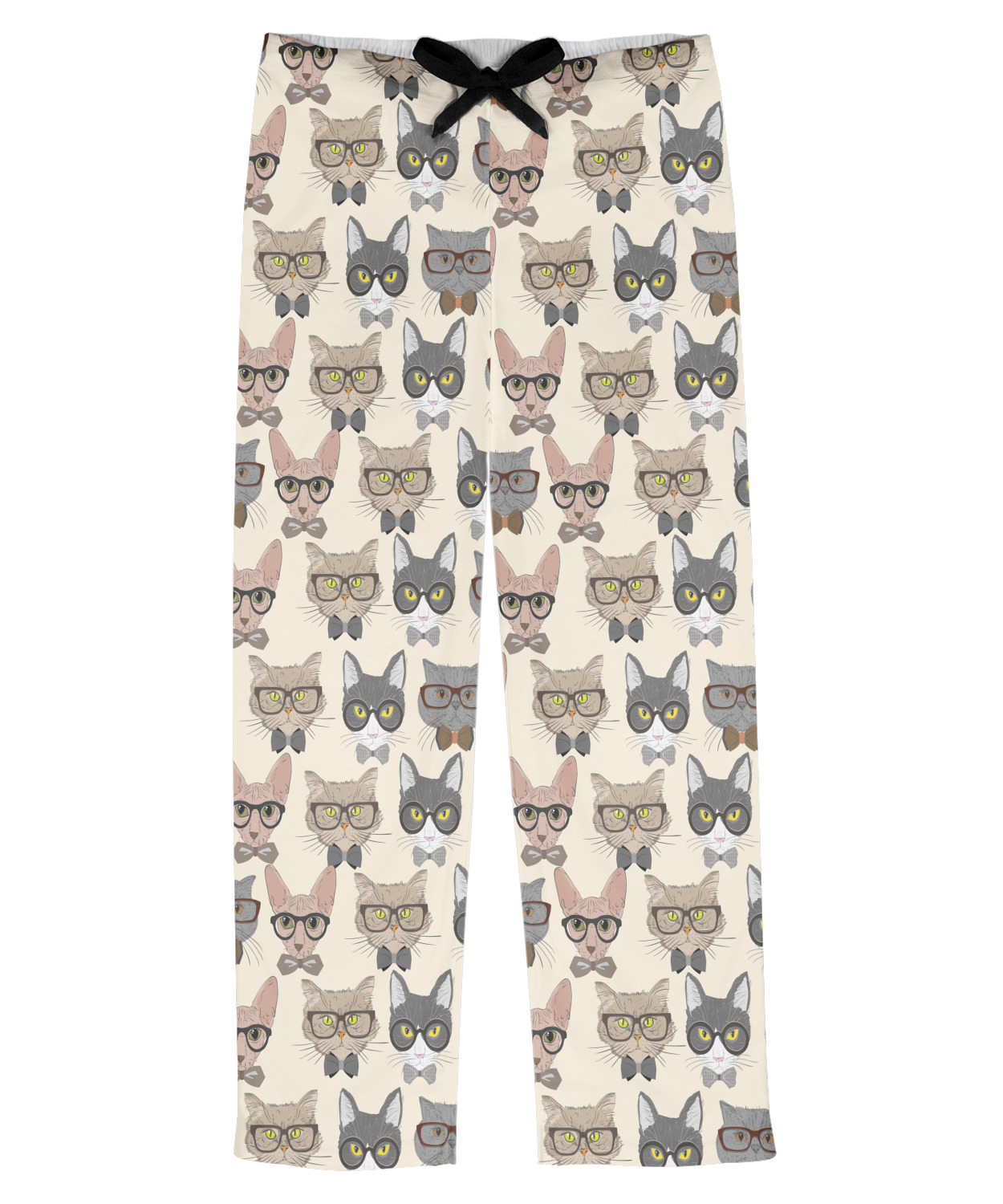 Hipster Cats Mens Pajama Pants L (Personalized) YouCustomizeIt