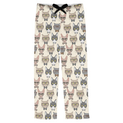Hipster Cats Mens Pajama Pants - S (Personalized)