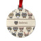 Hipster Cats Metal Ball Ornament - Front
