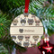 Hipster Cats Metal Ball Ornament - Lifestyle
