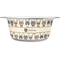 Hipster Cats Stainless Steel Dog Bowl (Personalized)