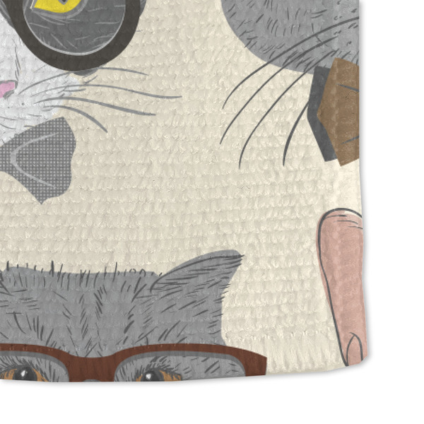 Hipster Cats Microfiber Dish Towel - DETAIL