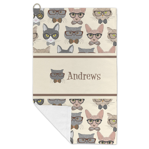 Hipster Cats Microfiber Golf Towels - FOLD