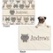 Hipster Cats Microfleece Dog Blanket - Regular - Front & Back