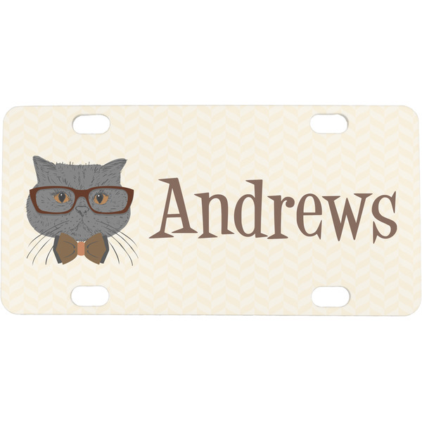 Custom Hipster Cats Mini/Bicycle License Plate (Personalized)