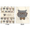 Hipster Cats Minky Blanket - 50"x60" - Double Sided - Front & Back