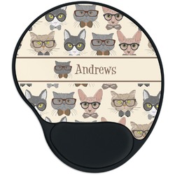 Hipster Cats Mouse Pad with Wrist Support